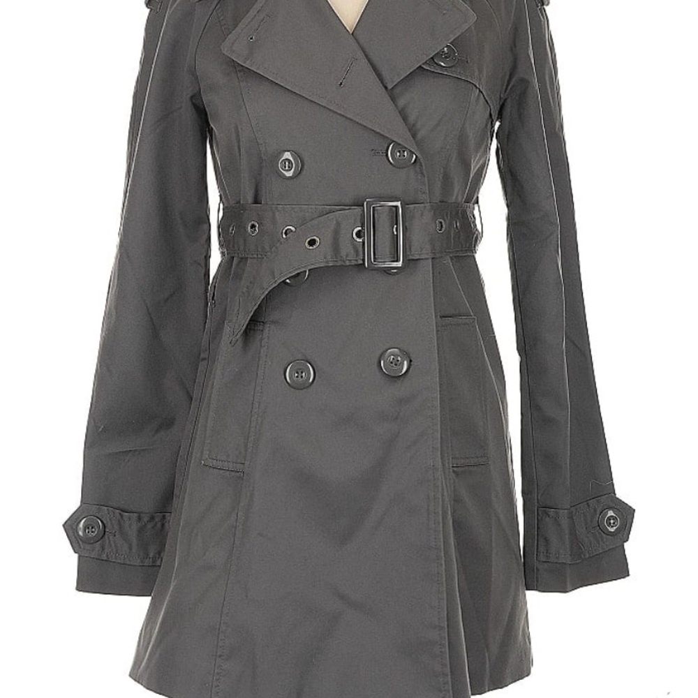 Women's Gray Trench Coat